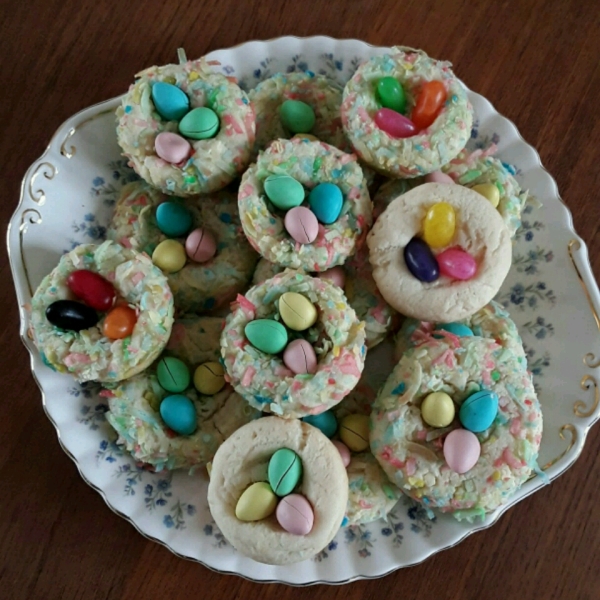 Almond Macaroon Nests