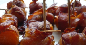 Bacon Wrapped Sweet Potato Bites