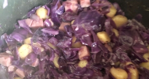 Cabbage and Noodles with Ham