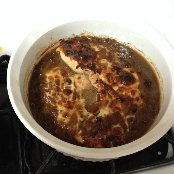 French Onion Chicken with Provolone Cheese