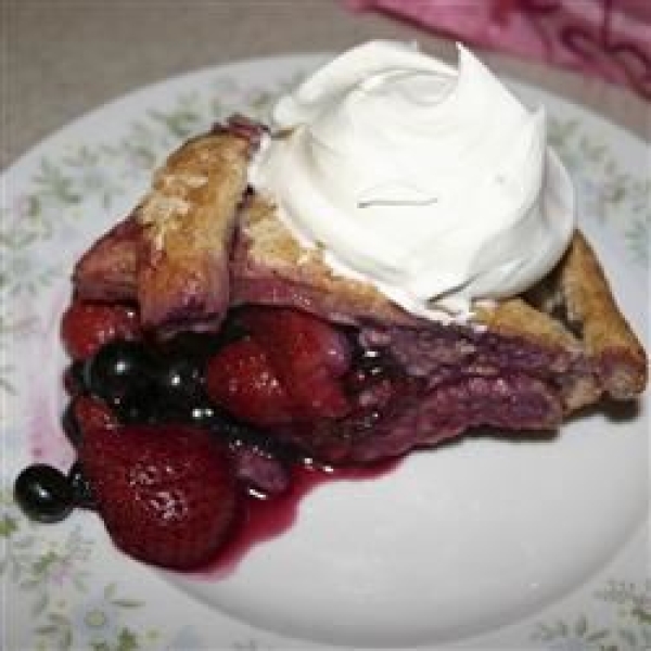 Mixed Berry Pie with Honey Whole Wheat Crust
