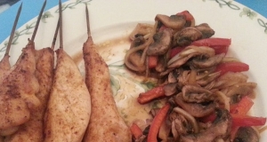 Keto Chicken Skewers with Rustic Vegetables
