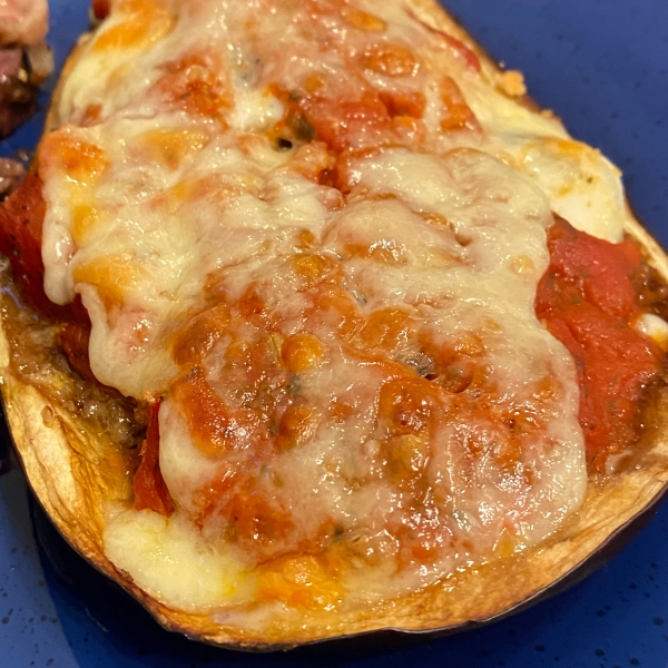 Eggplant Parmesan with Fresh Basil and Smoked Mozzarella