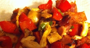 Sauteed Chicken and Red Peppers