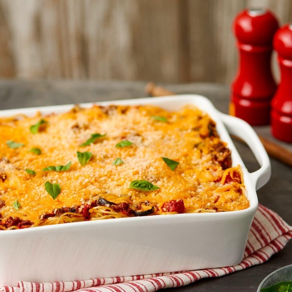 Baked Spaghetti from Borden® Cheese