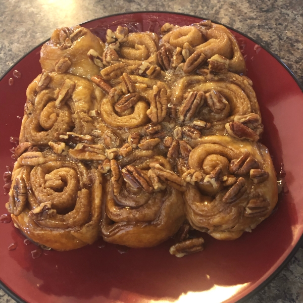 Grandmother Stougaard's Caramel Pecan Sweet Rolls