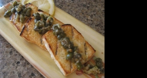 Crispy Halloumi Cheese with Caper Sauce