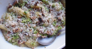 Gnocchi with Garlic Scapes and Walnuts