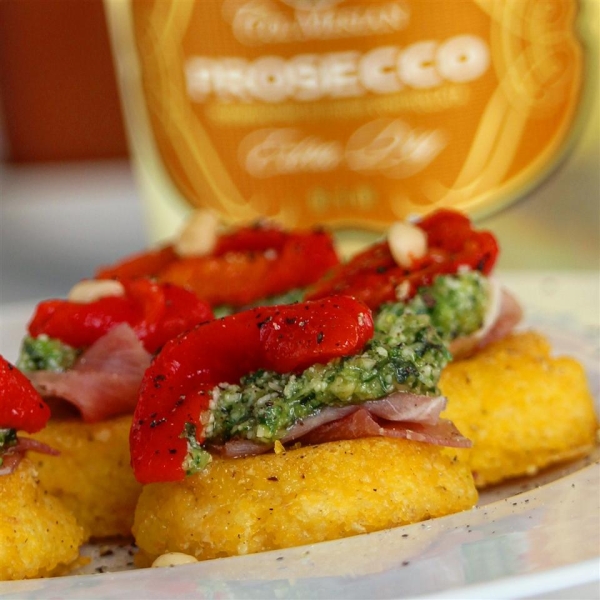 Lauren's Pesto Polenta Bites