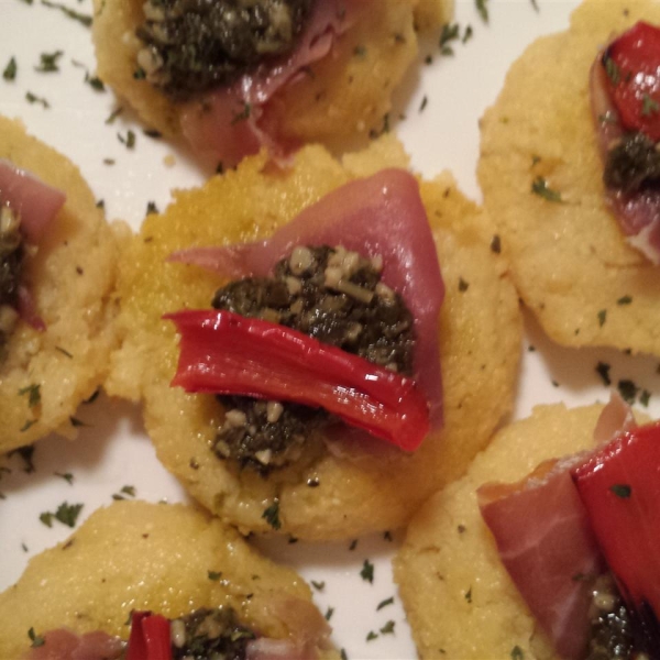 Lauren's Pesto Polenta Bites