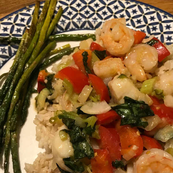 Clover's Shrimp and Basil