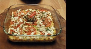 Squash with Tomato and Feta Cheese