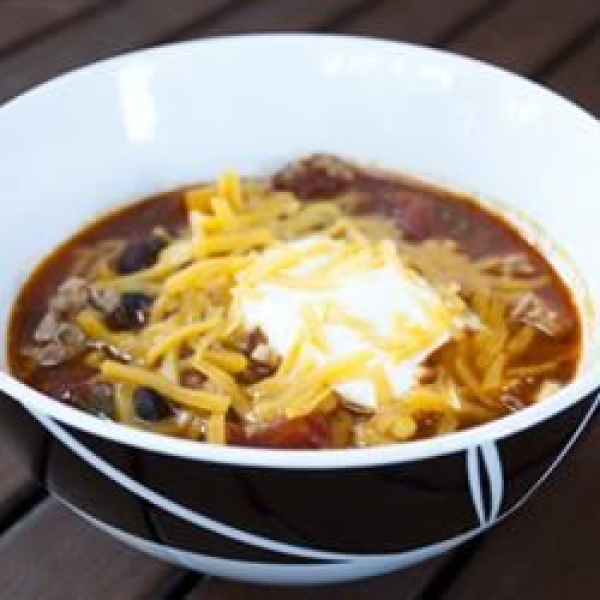 Slow Cooker Turkey and Chorizo Chili