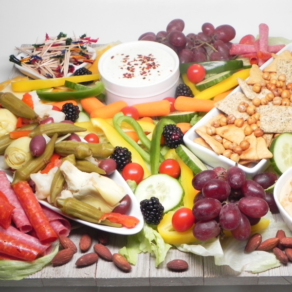 Greek-Inspired Snack Board