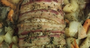 Herb, Garlic and Bacon Pork Loin