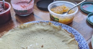 Sausage, Garlic, and Rosemary Crepe Filling