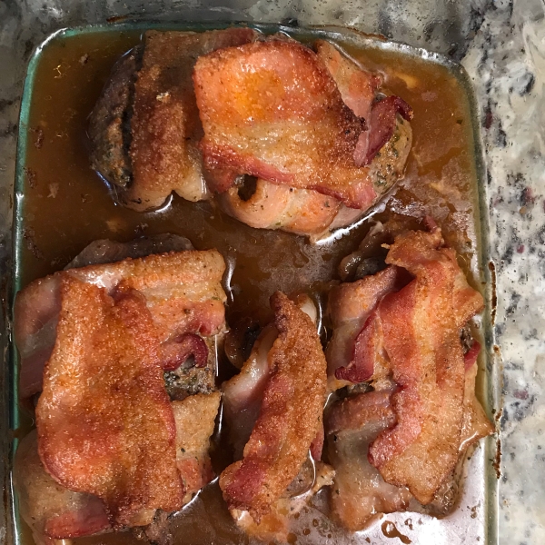 Bacon Wrapped Duck Breasts