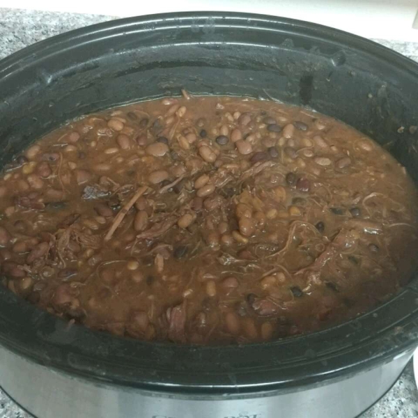 Slow Cooker Ham and Beans