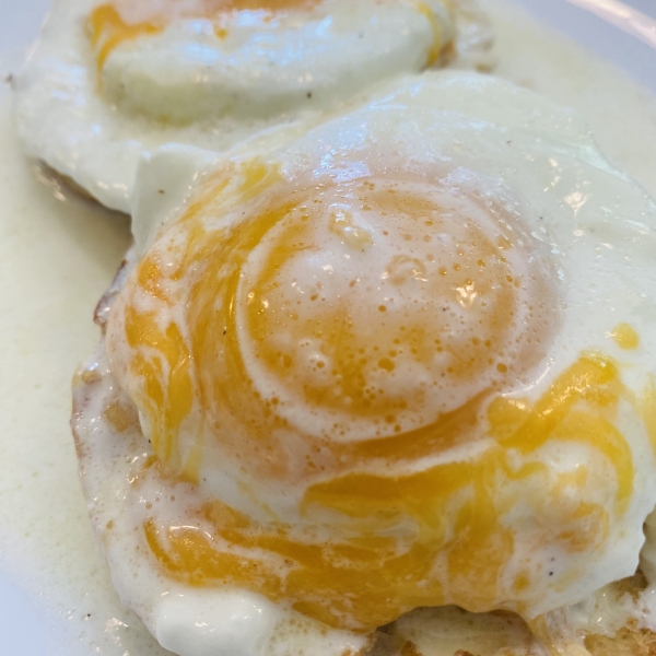 Rich Butter Cream-Poached Eggs