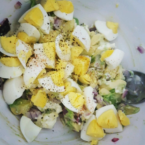 Lighter Avocado Egg Salad