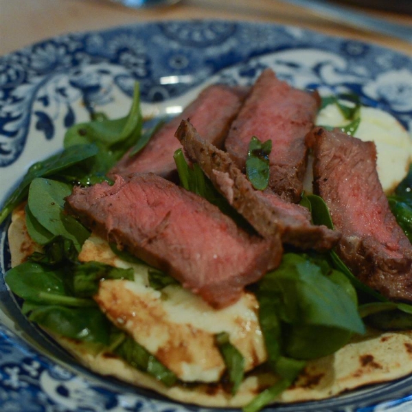 Grilled Steak and Fresh Mozzarella Flatbread