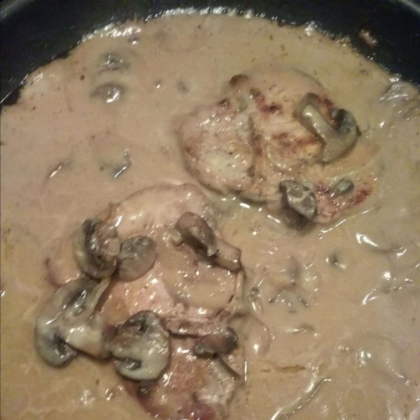 Pork Chops in a Mushroom Wine Sauce