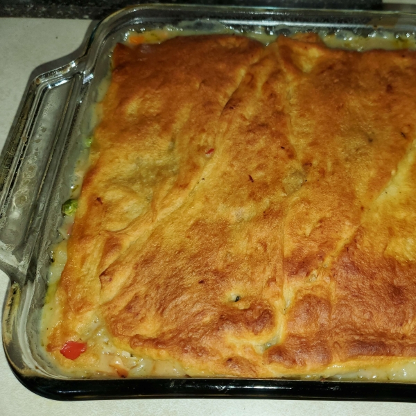 Chicken Pot Pie with Crescent Rolls