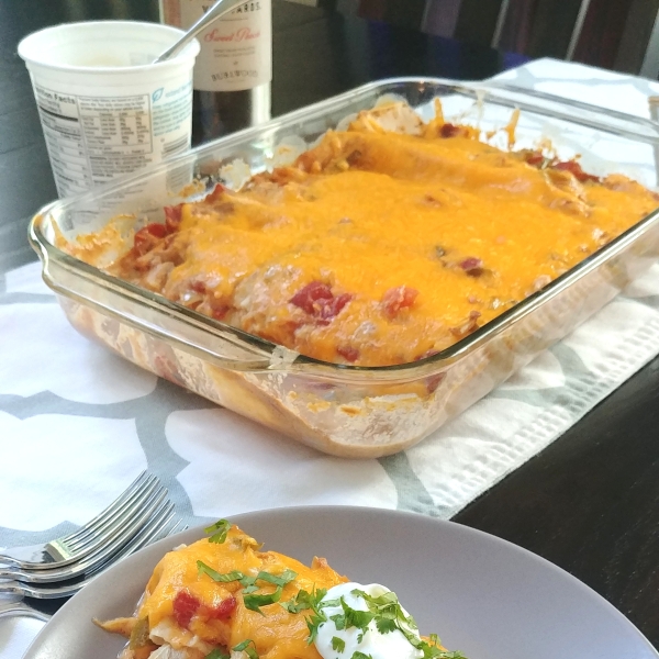 Low-Carb Chicken Enchiladas