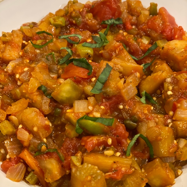 Eggplant Caponata (Sicilian Version)