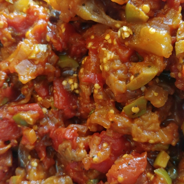 Eggplant Caponata (Sicilian Version)