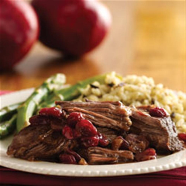 Pot Roast with Cranberry Pomegranate Sauce