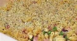 Macaroni and Cheese with Ham, Peas and Shallots