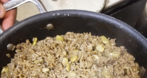 Diri ak Djon Djon (Haitian Black Mushroom Rice)