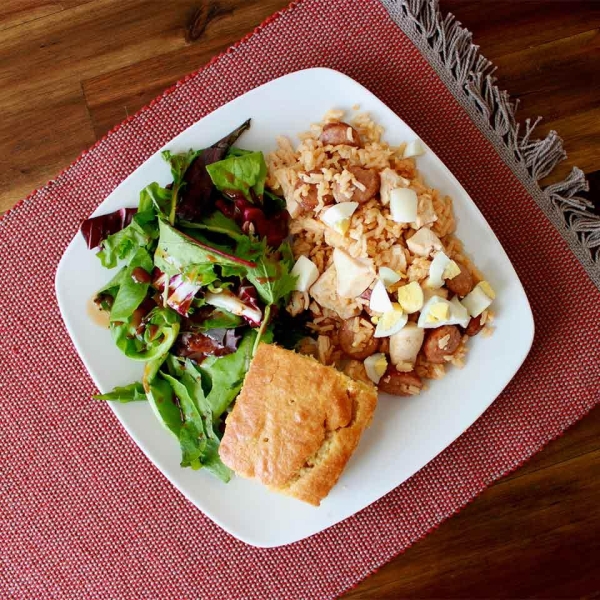 Southern Style Chicken Perlo with Andouille Sausage