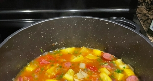 Summer Squash and Sausage Stew