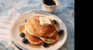 Greek Yogurt Blueberry-Lemon Pancakes
