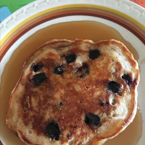 Greek Yogurt Blueberry-Lemon Pancakes
