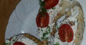 Queenie's Killer Tomato Bagel Sandwich
