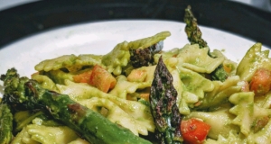 Italian Vegetable Fusilli with Basil Mint Pesto