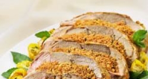 Mozzarella-Stuffed Leg of Lamb