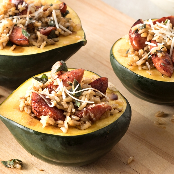 Hillshire Farm® Smoked Sausage and Squash Boats