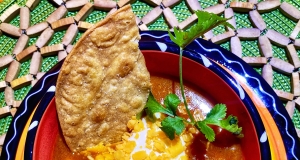 Leftover Cheesy Chicken Enchilada Soup