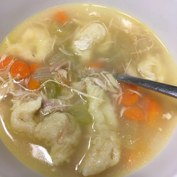 Spaetzle and Chicken Soup