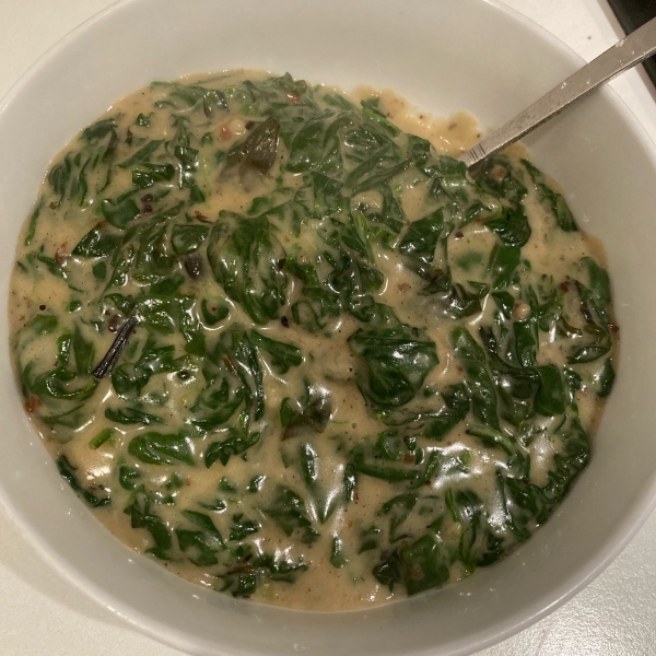 Fast and Easy Creamed Spinach