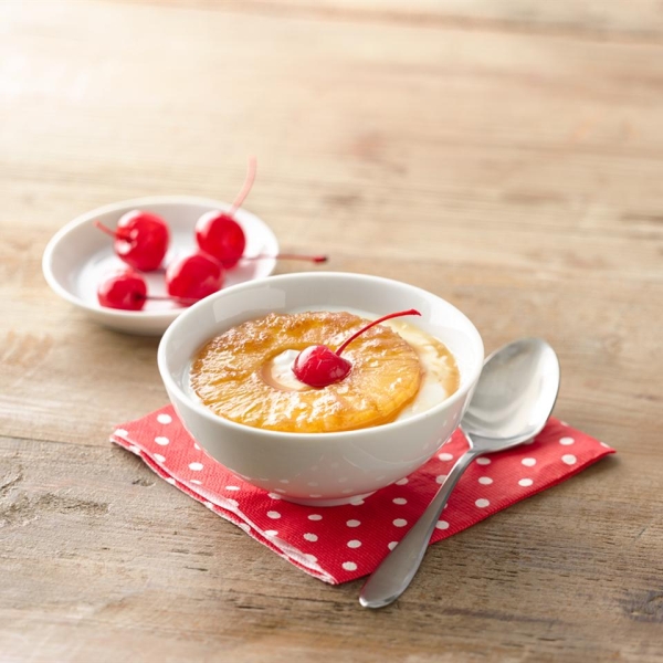Pineapple Upside-Down Yogurt Cup