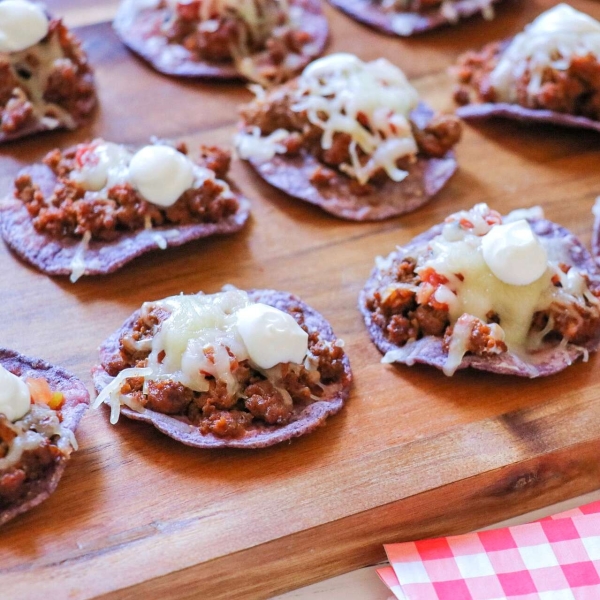 Red, White, and Blue Taco Bites