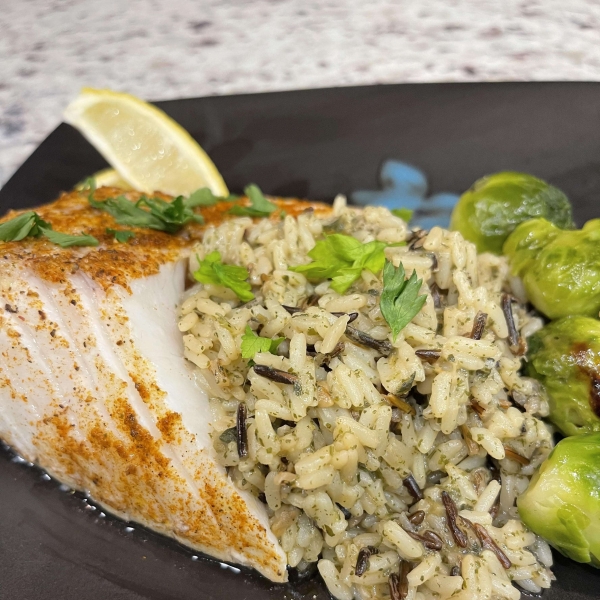 Blackened Grilled Sea Bass