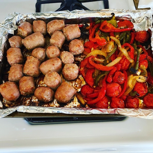 Italian Chicken Sausage and Peppers