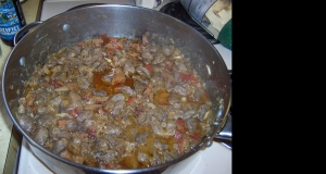 Chicken Hearts with Mushrooms