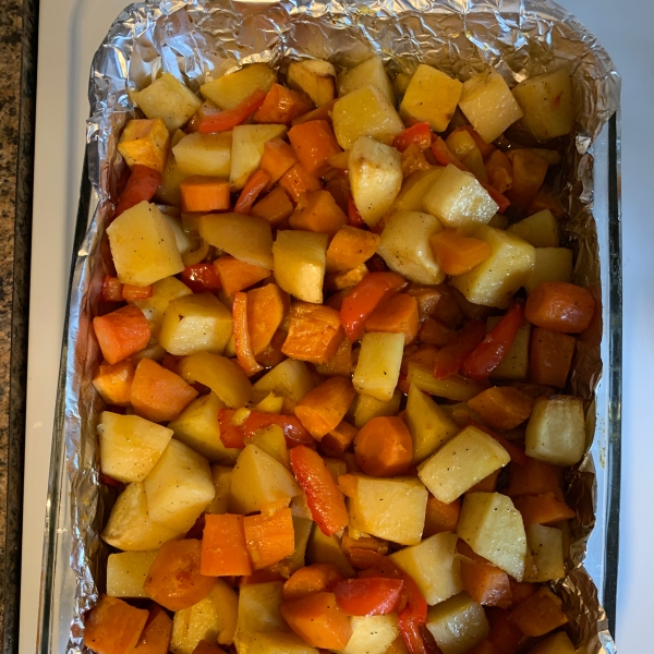 Sweet Roasted Autumn Root Vegetables